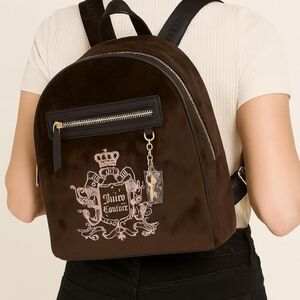 Juicy Couture Brown Backpack with Black Accents